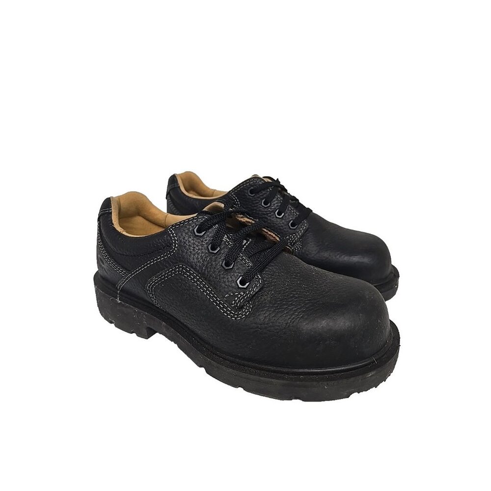 DAKOTA Men's Aluminum Toe Composite Plate Oxford Safety Shoes 1119QC Black 9W